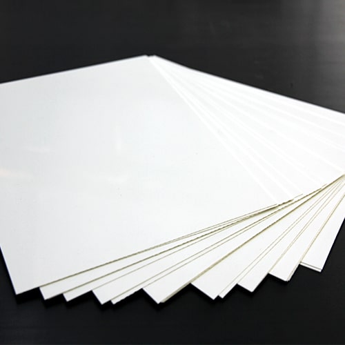 Белый сплошной листовой ПВХ 0.3x1000x1400 мм ZENOFOL-PRINT