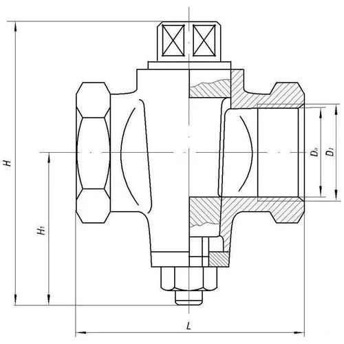Кран проходной муфтовый натяжной 25x6 мм ГИ-585