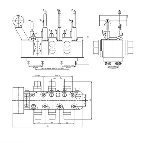 Силовые трансформаторы однофазные и трехфазные 220 - 500 кВ 230x6.6 мм ТДТН 40000-220 У1 ГОСТ 17544-85